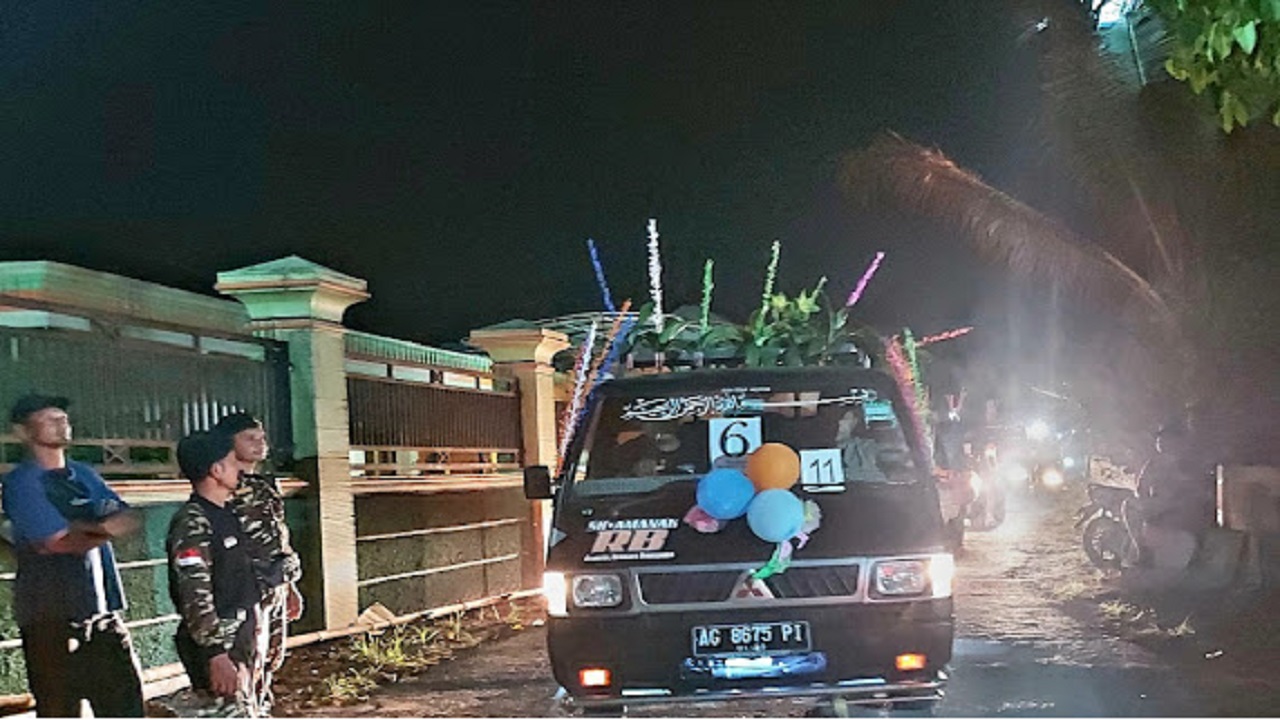 Takbir Keliling IPNU IPPNU Meriahkan Idul Adha di Desa Ponggok
