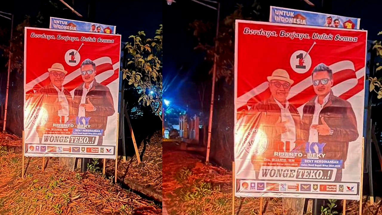 Alat Peraga Kampanye Rini-Ghoni Ditutup, Tim Pemenangan Kecewa
