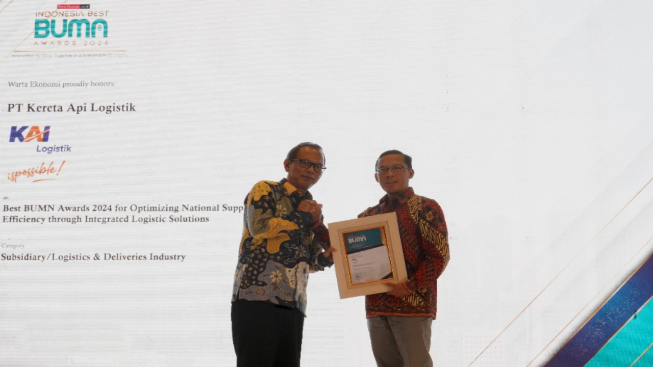 KAI Logistik Raih Penghargaan Best BUMN Awards 2024, Bukti Optimalkan Rantai Pasok Nasional